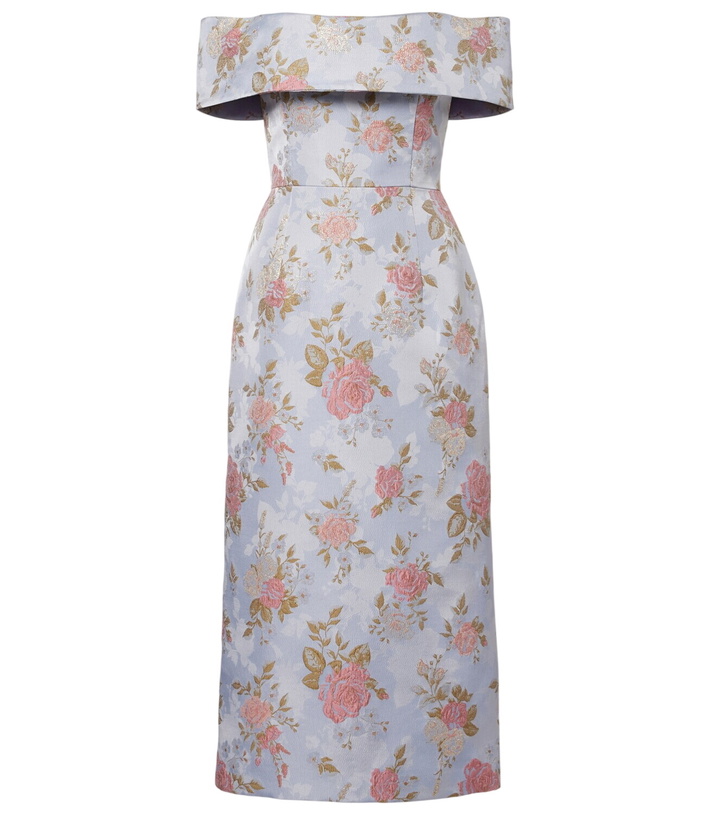 white christmas dresses Melodie Cotton Midi Dress Malibu Floral / Xs