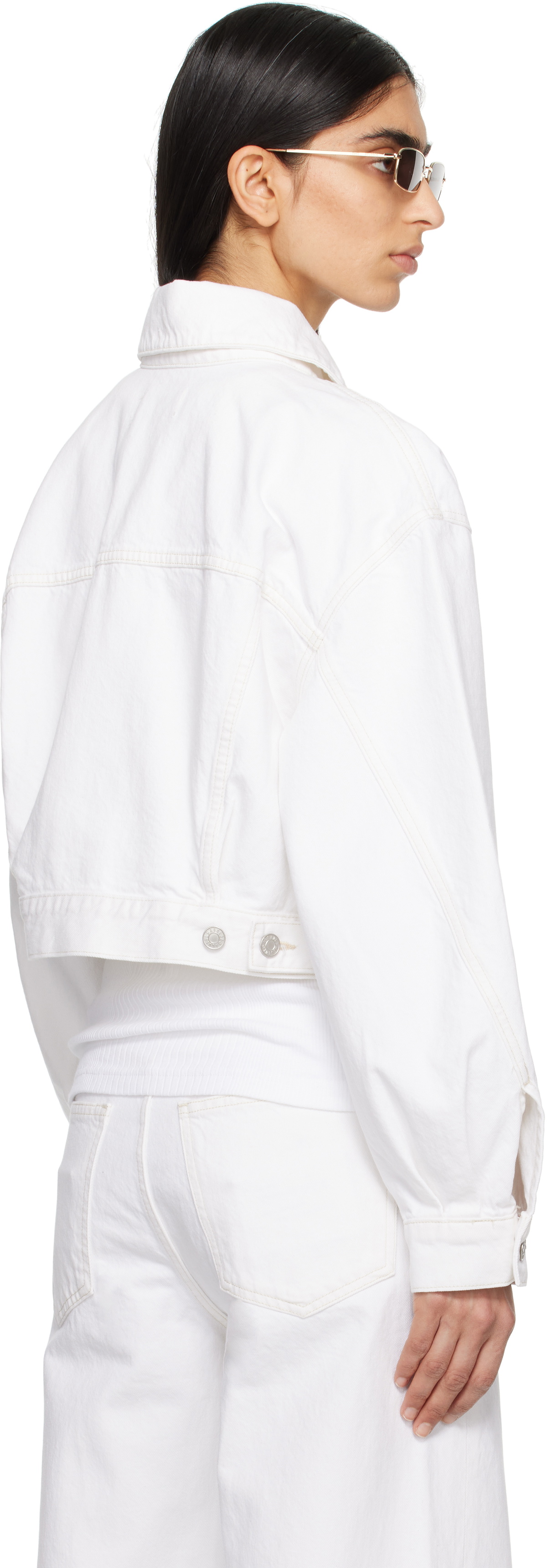 AGOLDE White Palmer Denim Jacket