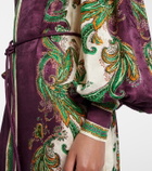 Alémais Ruthie floral shirt dress
