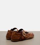 Miu Miu Gymnasium leather Mary Jane flats