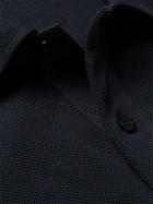 Sunspel - Riviera Slim-Fit Cotton-Mesh Polo Shirt - Blue