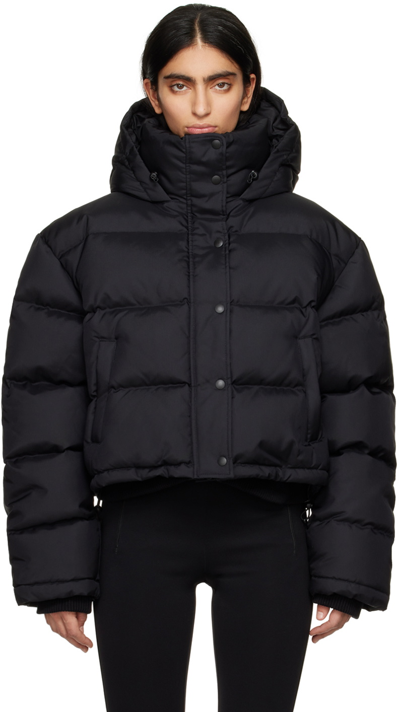 WARDROBE.NYC Black Hooded Down Jacket WARDROBE.NYC