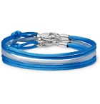 Rubinacci - Set of Three Silk Bracelets - Blue