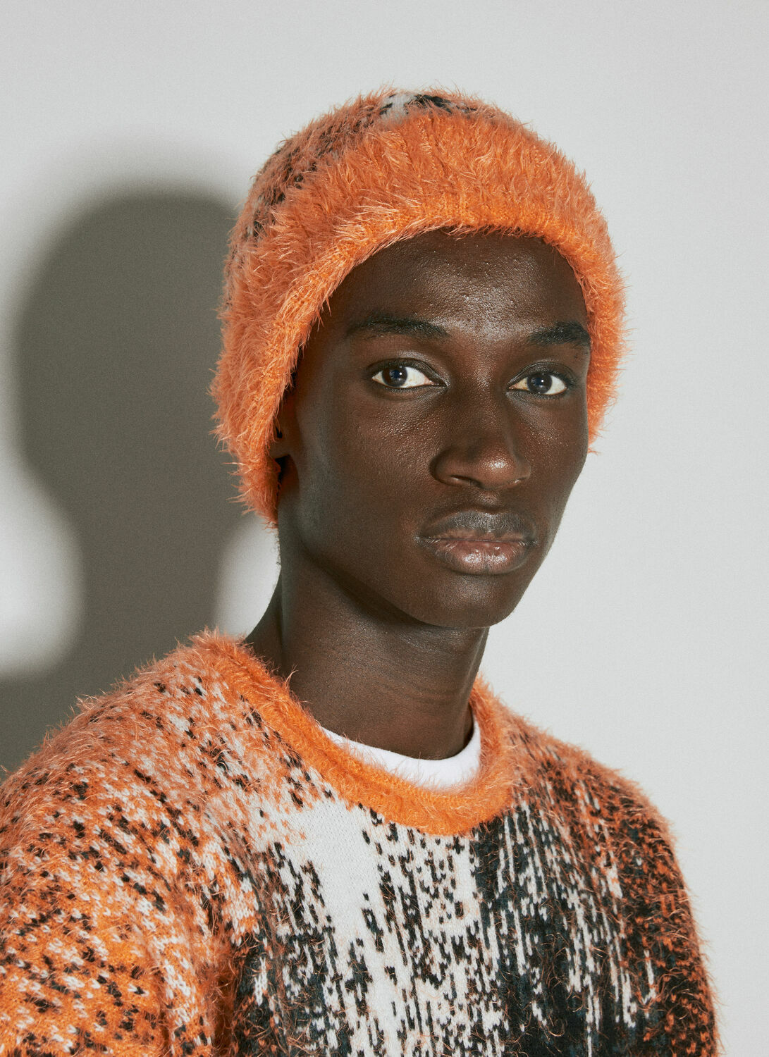 Y/Project Gradient Hairy Knit Beanie Hat