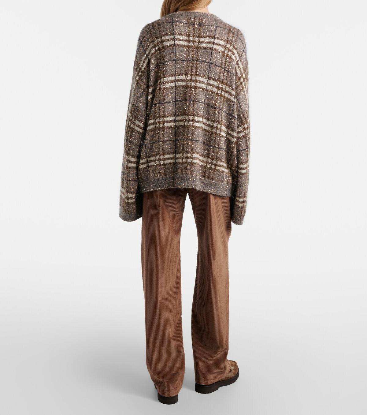 Brunello Cucinelli Cotton corduroy wide-leg pants