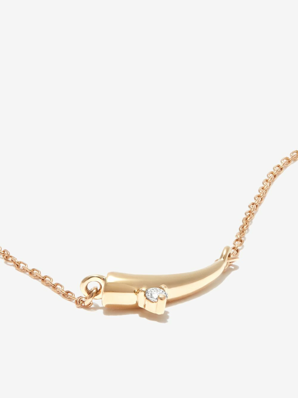 Adina Reyter 14K Yellow Gold Thorn Tiny Diamond Necklace