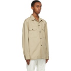 Dunhill Beige Cotton Twill Over Shirt