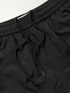 AMI PARIS - Slim-Fit Short-Length Logo-Embroidered Swim Shorts - Black