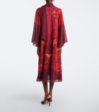 La DoubleJ Alchemy printed silk georgette midi dress