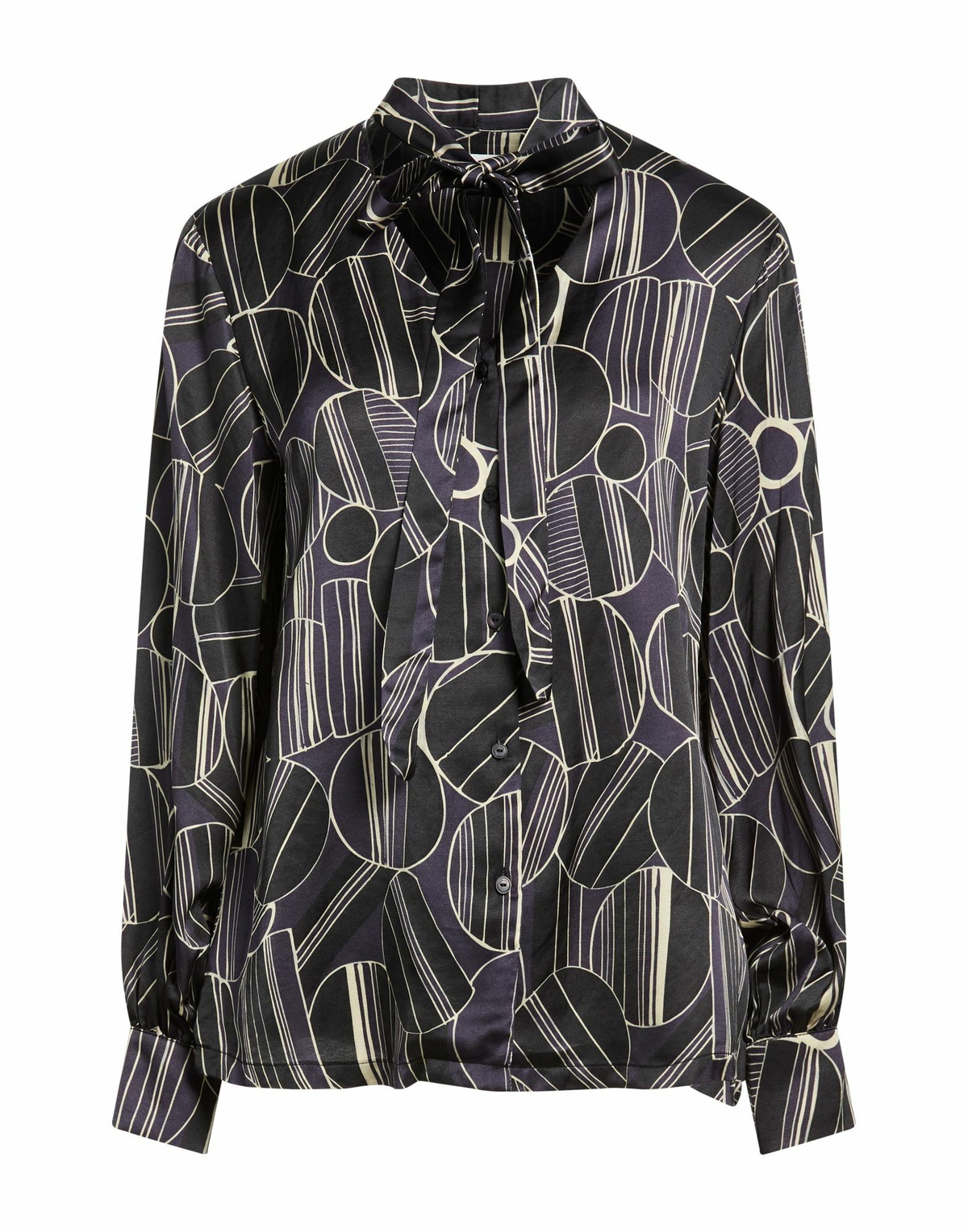 Manila Grace Womens Shirt Dark in Purple