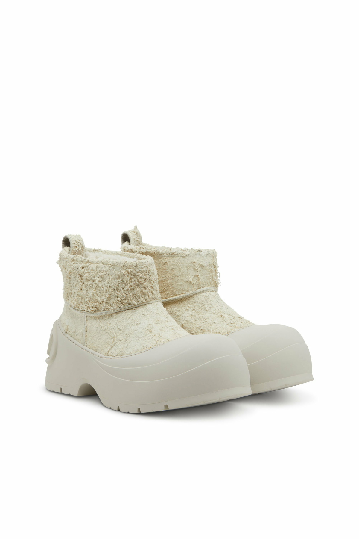 Diesel Chunky ankle boot with lug sole - Boots Mens in White