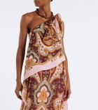 Alémais Porter printed one-shoulder maxi dress
