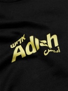 Adish - Kurat Logo-Print Cotton-Jersey Hoodie - Black