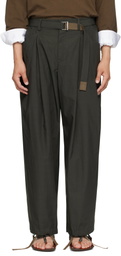 sacai Khaki Typewriter Trousers