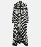 Dolce&Gabbana - Zebra silk crêpe de chine shirt dress