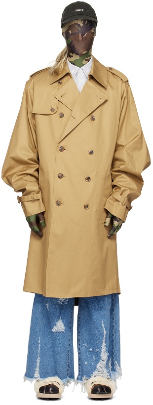 Photo: Doublet Beige Invisible Trench Coat