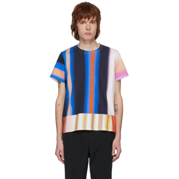 Photo: Mugler Multicolor Rainbow Logo T-Shirt