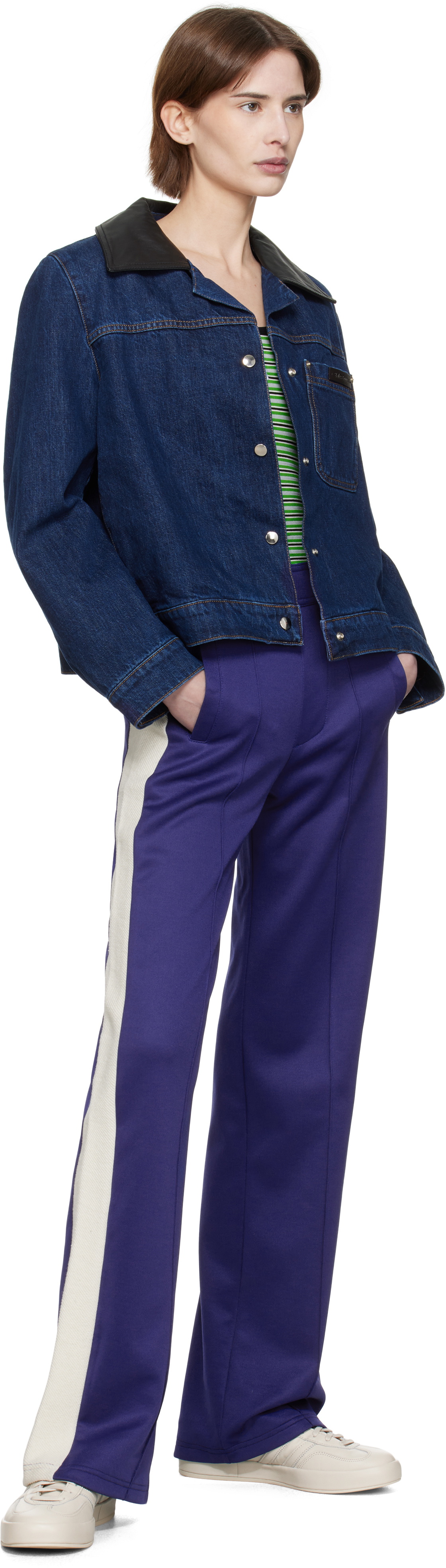 Wales Bonner Blue Mantra Track Pants