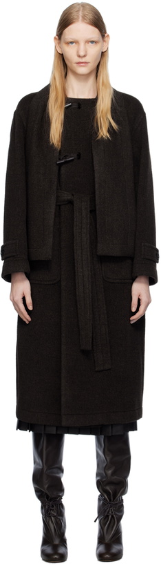 Photo: UMBER POSTPAST Brown Toggle Coat