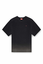 Diesel Cotton T-shirt with degradé effect - T-Shirts Mens in Black