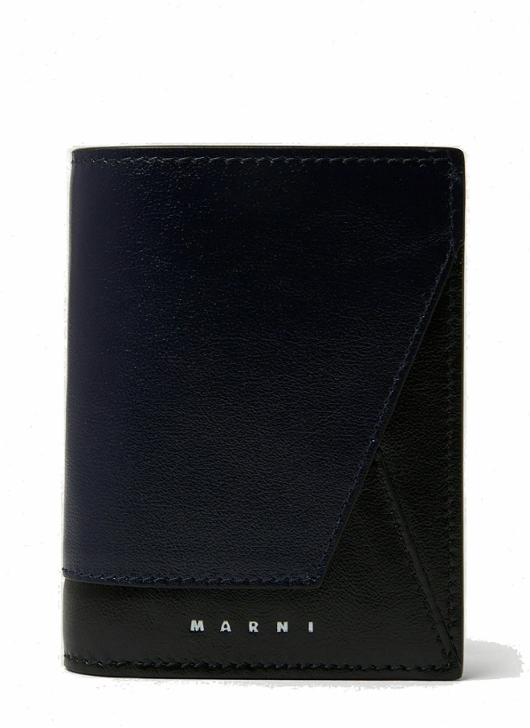 Photo: Colour Block Bifold Wallet in Blue