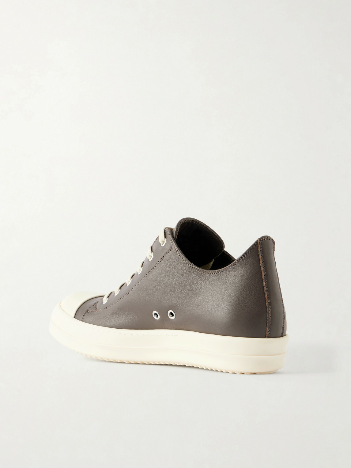 Rick Owens - Ramones Leather and Rubber Sneakers - Brown