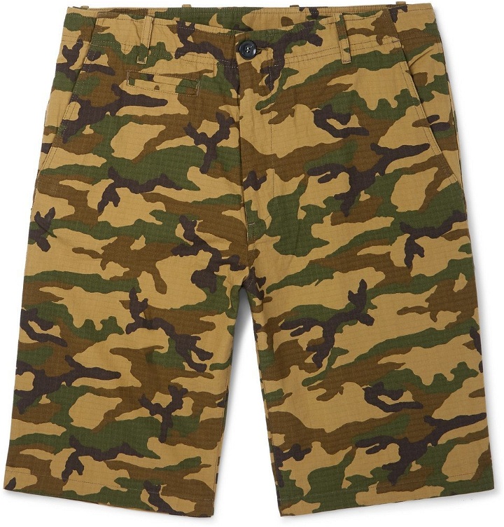 Photo: MAN 1924 - Camouflage-Print Cotton-Ripstop Bermuda Shorts - Men - Army green