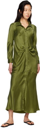 Silk Laundry Green Kate Maxi Dress