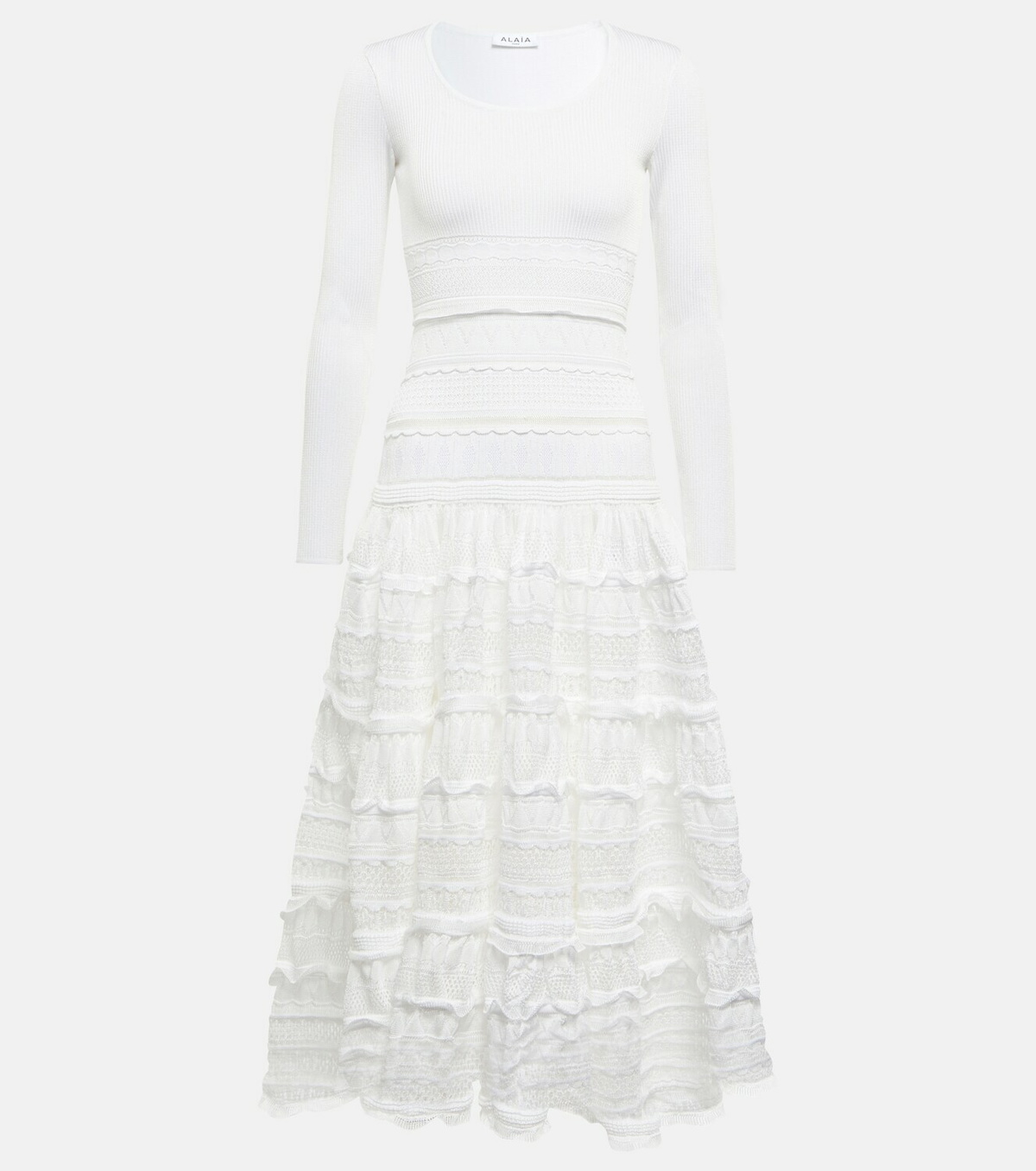 Alaïa Lace midi dress ALAÏA