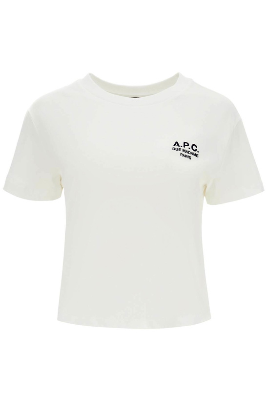 Photo: A.P.C. Unisex Boxy T-shirt In Organic Cotton White Short Sleeves