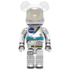 Medicom Project Mercury Astronaut Be@rbrick in Silver 1000%