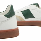 Collegium Men's Pillar Court Sneaker in White/Green