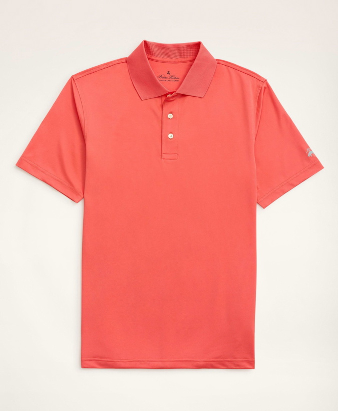 Photo: Brooks Brothers Men's Stretch Performance Series Polo Shirt | Coral