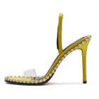 Alexander Wang Yellow Nova Crystal Heeled Sandals