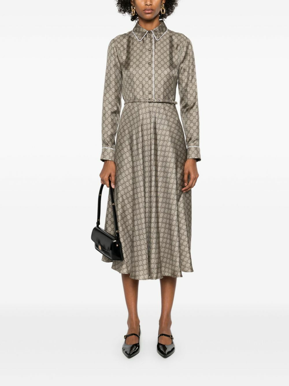 Gucci GG Silk Midi Dress Gucci