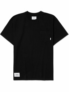 WTAPS - Logo-Appliquéd Printed Cotton-Jersey T-Shirt - Black