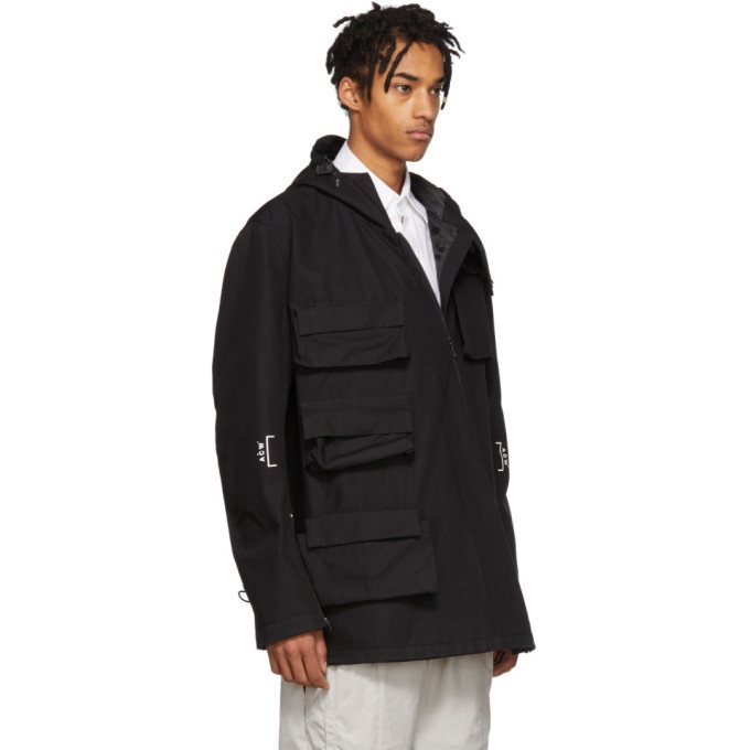 A-Cold-Wall* Black Detachable Sleeves Cargo Coat A-Cold-Wall*