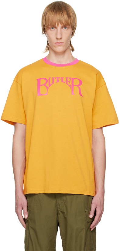 Photo: BUTLER SVC SSENSE Exclusive Orange Arch T-Shirt
