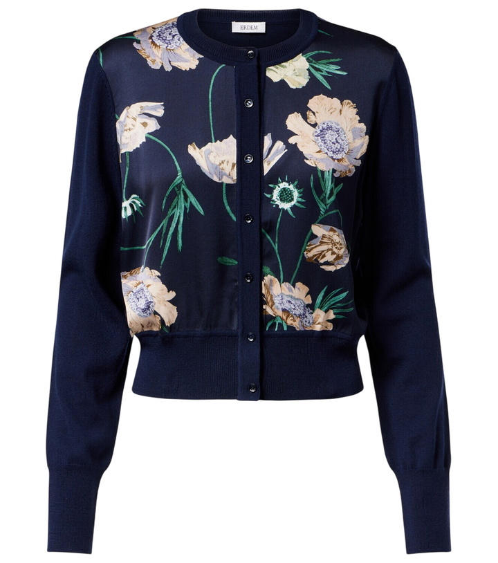 Photo: Erdem Floral wool cardigan