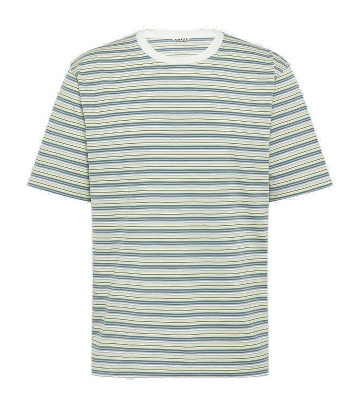 Photo: Auralee Striped cotton gauze T-shirt