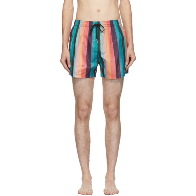 Photo: Paul Smith Multicolor Striped Swim Shorts