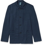 Hugo Boss - Norvil Slim-Fit Cotton and Linen-Blend Field Jacket - Blue