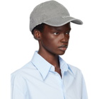 MM6 Maison Margiela Gray Embroidered Logo Cap