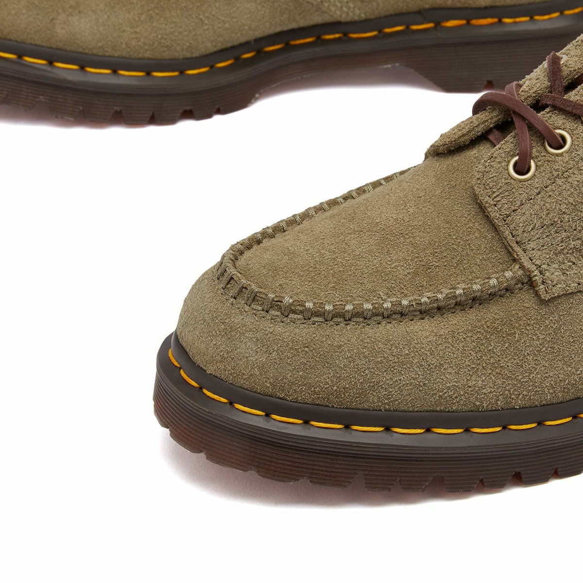 Dr Martens★LOWELL SUEDE MOC TOE★DMS OLIVE+DARK BROWN Lowell Suede Moc Toe Shoe in Olive/Dark Brown - Dr. Marten's