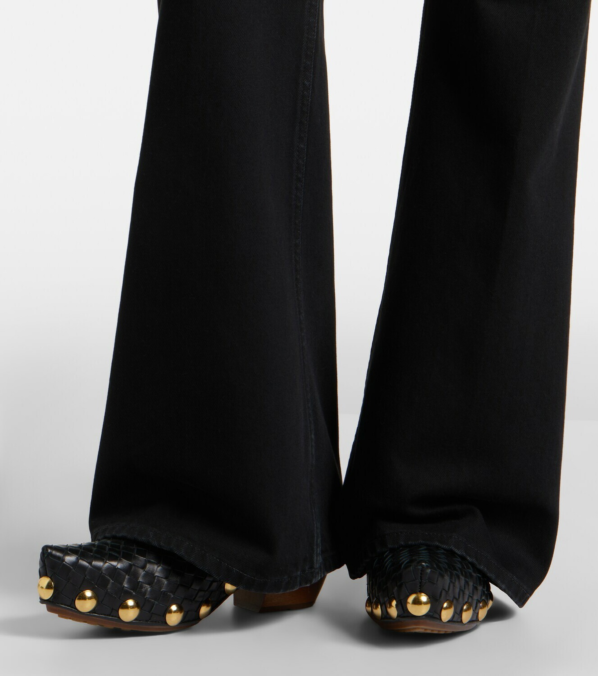 Bottega Veneta Intrecciato flared jeans