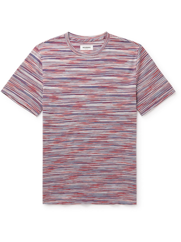 Photo: Missoni - Space-Dyed Cotton-Jersey T-Shirt - Black