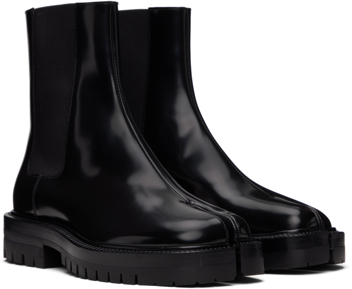 Maison Margiela Black Tabi Chelsea Boots