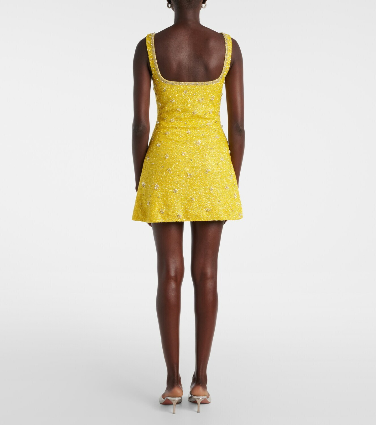 Clio Peppiatt Crystal embellished minidress