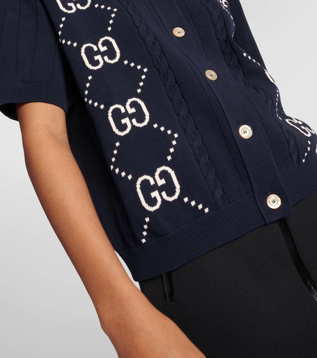 【送料&関税込】Gucci Cardigan With Intarsia 814990_XKEKJ_4144_001_100_0000