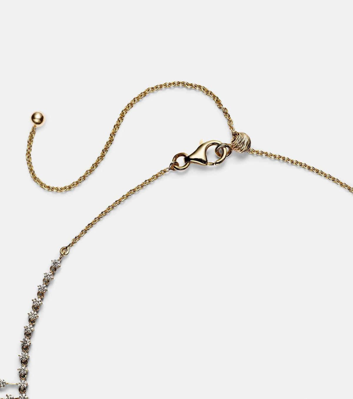 Kamyen 18kt gold choker with diamonds